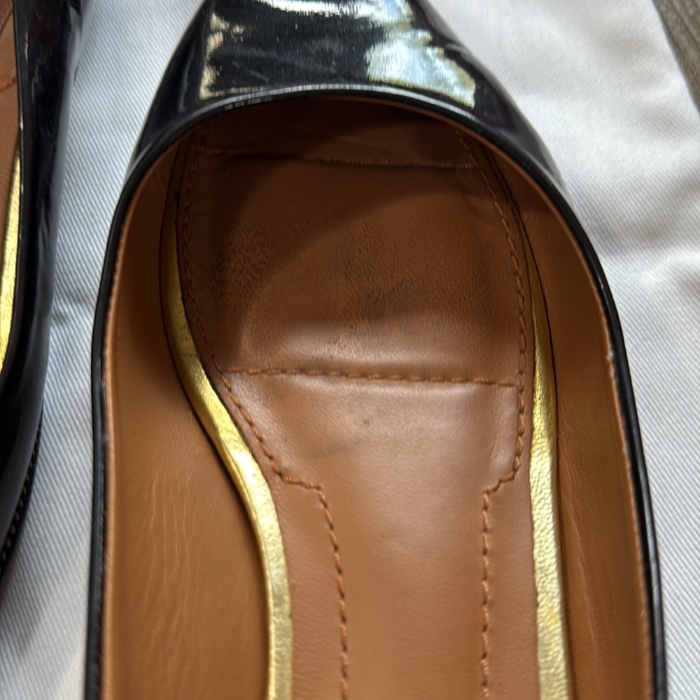 Givenchy Black Flats with Zipper Detail Size 7/7.5 - Picture 6 of 11